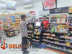 Polsek Sekaran Patroli Obyek Vital Sambang di Alfamart Serta SPBU