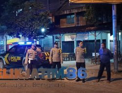 Antisipasi Gangguan Kamtibmas di Daerah Hukumnya Kapolsek Sekaran Pimpin Patroli Blue Light
