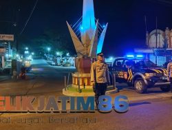 Polsek Laren Patroli Blue Light Antisipasi Tindak Kejahatan Di Jam-jam Rawan