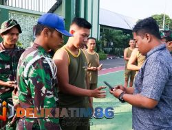 Pencegahan Judol dan Pinjol, Handphone Anggota Kodim Bojonegoro di Sidak