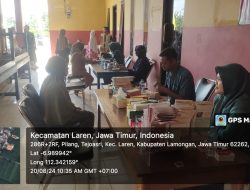 Kapolsek Bersama Danramil 0812 menghadiri KKN Mahasiswa Dalam Acara Pengobatan Gratis Bersama Mahasiswa KKN Billfath