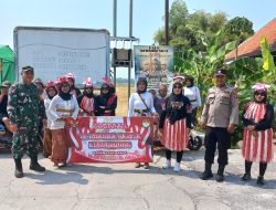 Anggota TNI-POLRI Kecamatan Babat Laksanakan Giat Pengamanan Pawai Karnaval Dalam Rangka Peringati HUT RI Ke-79