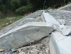 Seumur Jagung, Proyek Rehabilitasi Perkuatan Tebing Jembatan Ngaglik di Kecamatan Kedungadem Kini Menuai Sorotan Publick
