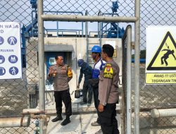 Antisipasi Banjir Kapolsek Sekaran Patroli Debit Air Bengawan Solo