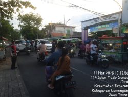 Polsek Sekaran Melaksanakan Pengamanan Saat Warga Melakukan Ngabuburit