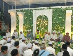 Kapolsek Babat Menghadiri Peringatan Maulid Nabi Muhammad Saw dan Haul Ke 8 H. Achmad Shofir