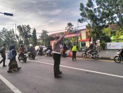 Commander Wish Pagi Polsek Babat Wujudkan Pelayanan Prima ke Penguna Jalan