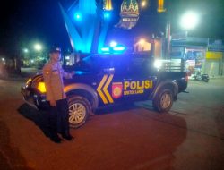 Antisipasi 3C Polsek Laren Rutin Laksanakan Patroli Blue Light