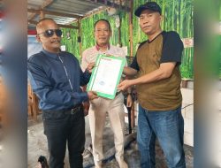 ketua umum DPP LSM  jerat kepada  pengurus baru berjalan khidmat .