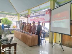 Anggota Polsek Babat Hadiri Musdesus Pembentukan Koperasi Merah Putih di Kelurahan Banaran