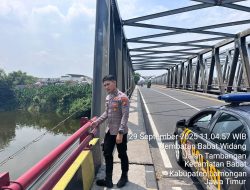 Polsek Babat ‘Pasang Mata’ di Bengawan Solo: Siaga Penuh Antisipasi Banjir!