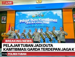 Pelajar Tuban Jadi Duta Kamtibmas: Garda Terdepan Jaga Keamanan Sekolah