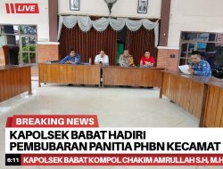 Kapolsek Babat Hadiri Pembubaran Panitia PHBN Kecamatan Babat