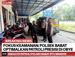 Fokus Keamanan: Polsek Babat Optimalkan Patroli Presisi di Obyek Vital