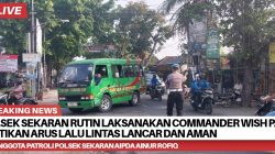 Polsek Sekaran Rutin Laksanakan Commander Wish Pagi, Pastikan Arus Lalu Lintas Lancar dan Aman