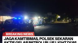 Jaga Kamtibmas, Polsek Sekaran Aktif Gelar Patroli Blue Light di Wilayah Perbatasan