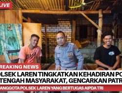 Polsek Laren Tingkatkan Kehadiran Polisi di Tengah Masyarakat, Gencarkan Patroli Kota Presisi Dialogis