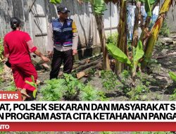 Sinergi Kuat, Polsek Sekaran dan Masyarakat Sekaran Sukseskan Program Asta Cita Ketahanan Pangan