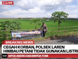 Cegah Korban, Polsek Laren Himbau Petani Tidak Gunakan Listrik untuk Jebak Tikus