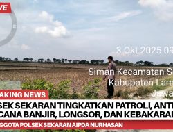 Polsek Sekaran Tingkatkan Patroli, Antisipasi Bencana Banjir, Longsor, dan Kebakaran