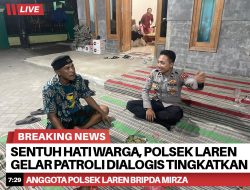 Sentuh Hati Warga, Polsek Laren Gelar Patroli Dialogis Tingkatkan Kesadaran Kamtibmas