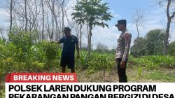 Polsek Laren Dukung Program Pekarangan Pangan Bergizi di Desa Gampangsejati