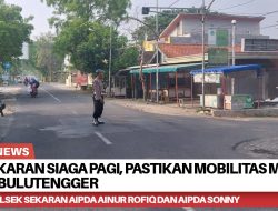 Polsek Sekaran Siaga Pagi, Pastikan Mobilitas Masyarakat Lancar di Bulutengger