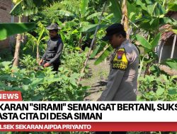 Polsek Sekaran “Sirami” Semangat Bertani, Sukseskan Program Asta Cita di Desa Siman