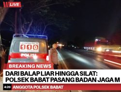 Dari Balap Liar Hingga Silat: Polsek Babat Pasang Badan Jaga Malam Lamongan Tetap Aman