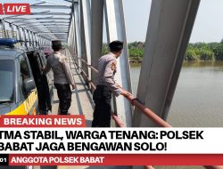 TMA Stabil, Warga Tenang: Polsek Babat Jaga Bengawan Solo!