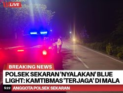Polsek Sekaran ‘Nyalakan’ Blue Light: Kamtibmas ‘Terjaga’ di Malam Hari!