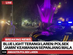 Blue Light Terangi Laren: Polsek ‘Jamin’ Keamanan Sepanjang Malam!