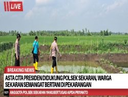 Asta Cita Presiden Didukung Polsek Sekaran, Warga Sekaran Semangat Bertani di Pekarangan