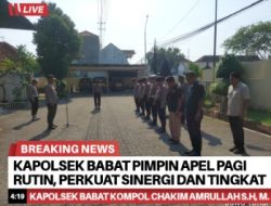 Kapolsek Babat Pimpin Apel Pagi Rutin, Perkuat Sinergi dan Tingkatkan Kesiapsiagaan Anggota dalam Menjaga Kamtibmas