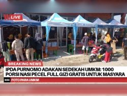 Ipda Purnomo Adakan Sedekah UMKM: 1000 Porsi Nasi Pecel Full Gizi Gratis untuk Masyarakat Lamongan