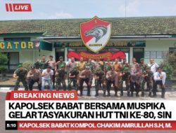 Kapolsek Babat Bersama Muspika Gelar Tasyakuran HUT TNI ke-80, Sinergitas TNI-Polri Semakin Solid!